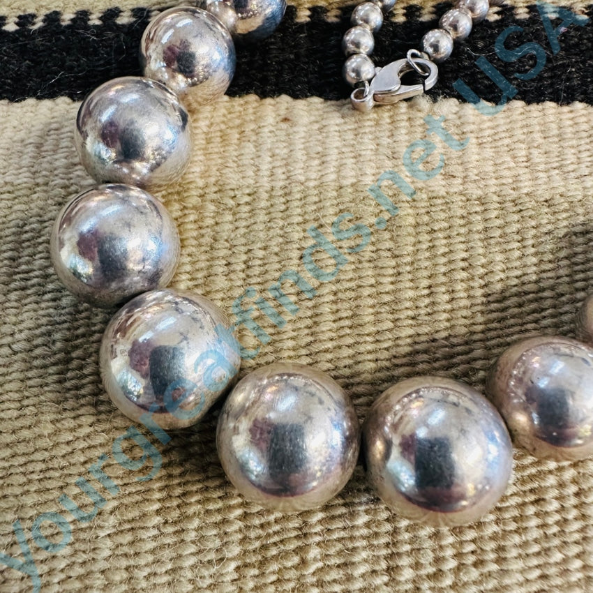 Vintage Graduated Sterling Silver Pearls Necklace for Women - Elegant Layered Pearl Jewelry Gift for Brides, Parties & Special Occasions