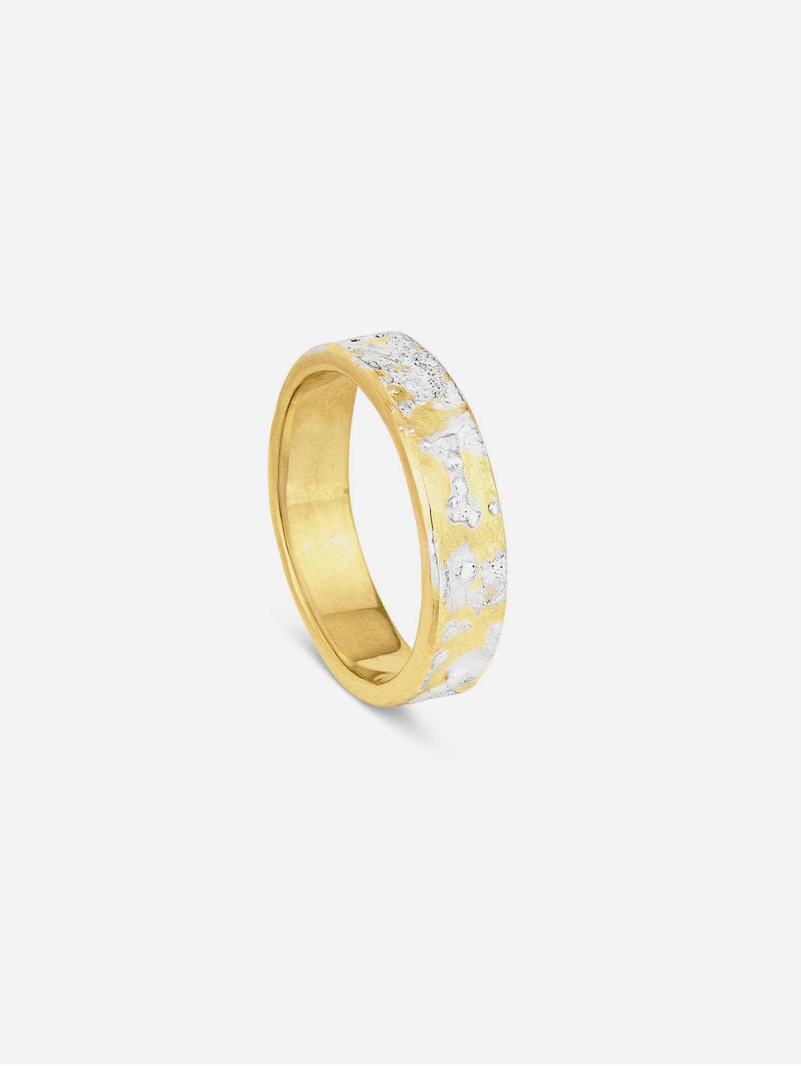 18K Gold Wedding Band for Women & Men - Elegant Fused Ring for Engagement, Anniversary & Couple Jewelry - Perfect for Romantic Occasions & Special Gifts