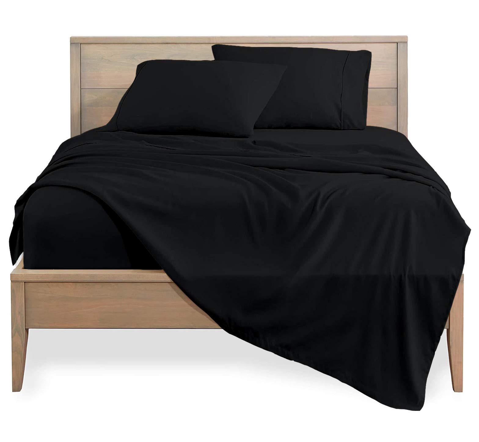 1000 Thread Count Luxury King Size Sheet Set - 4 Piece Soft Breathable Bedding with Deep Pocket (Fits up to 8