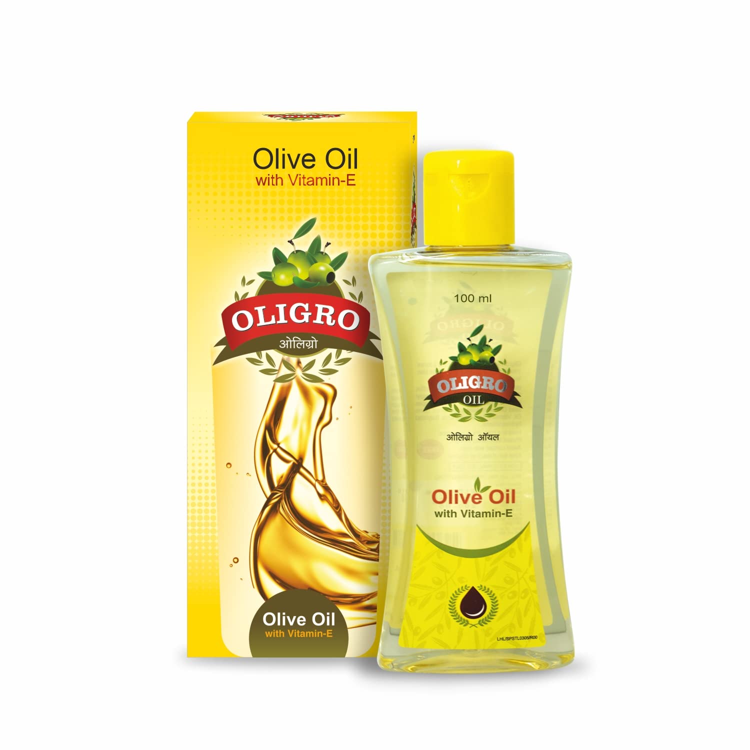 OLIGRO Leeford Body Massage Olive Oil - 2 Pack (100ml Each) with Vitamin E & Almond Oil for Skin Nourishment & Hair Care | Promotes Glowing Skin & Relaxation | Perfect for Spa, Massage & Home Beauty Treatments