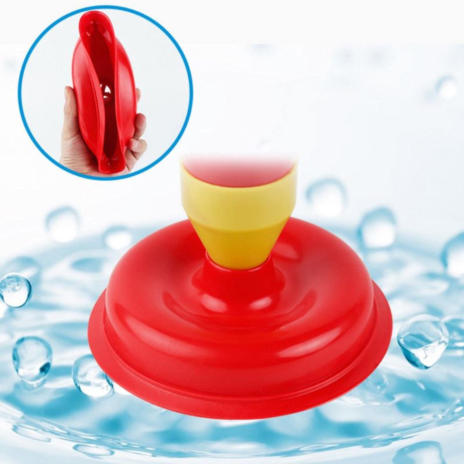 **Powerful Bathroom Clog Cleaner - Heavy Duty Toilet, Sink & Drain Blaster with Air Pump & Suction Cup - Unclog Pipes Fast - Ideal for Homes, Hotels & Commercial Use**