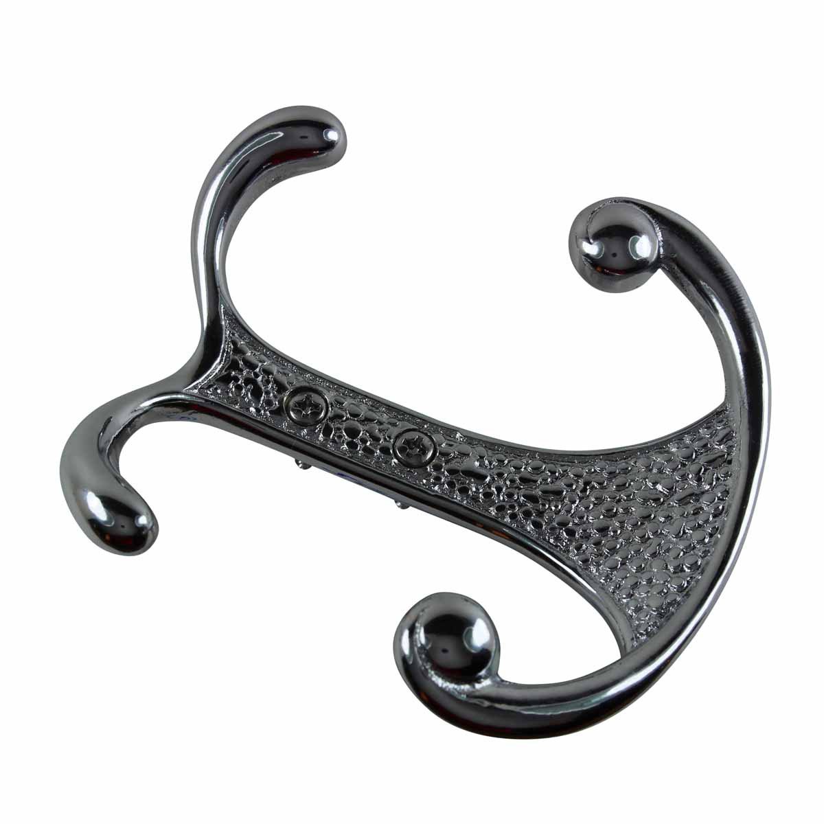 Double Robe Hook Chrome Solid Brass - Heavy Duty Bathroom Towel Hook for Robes, Hats & Coats | Renovator's Supply | Perfect for Bathroom, Bedroom & Entryway Organization