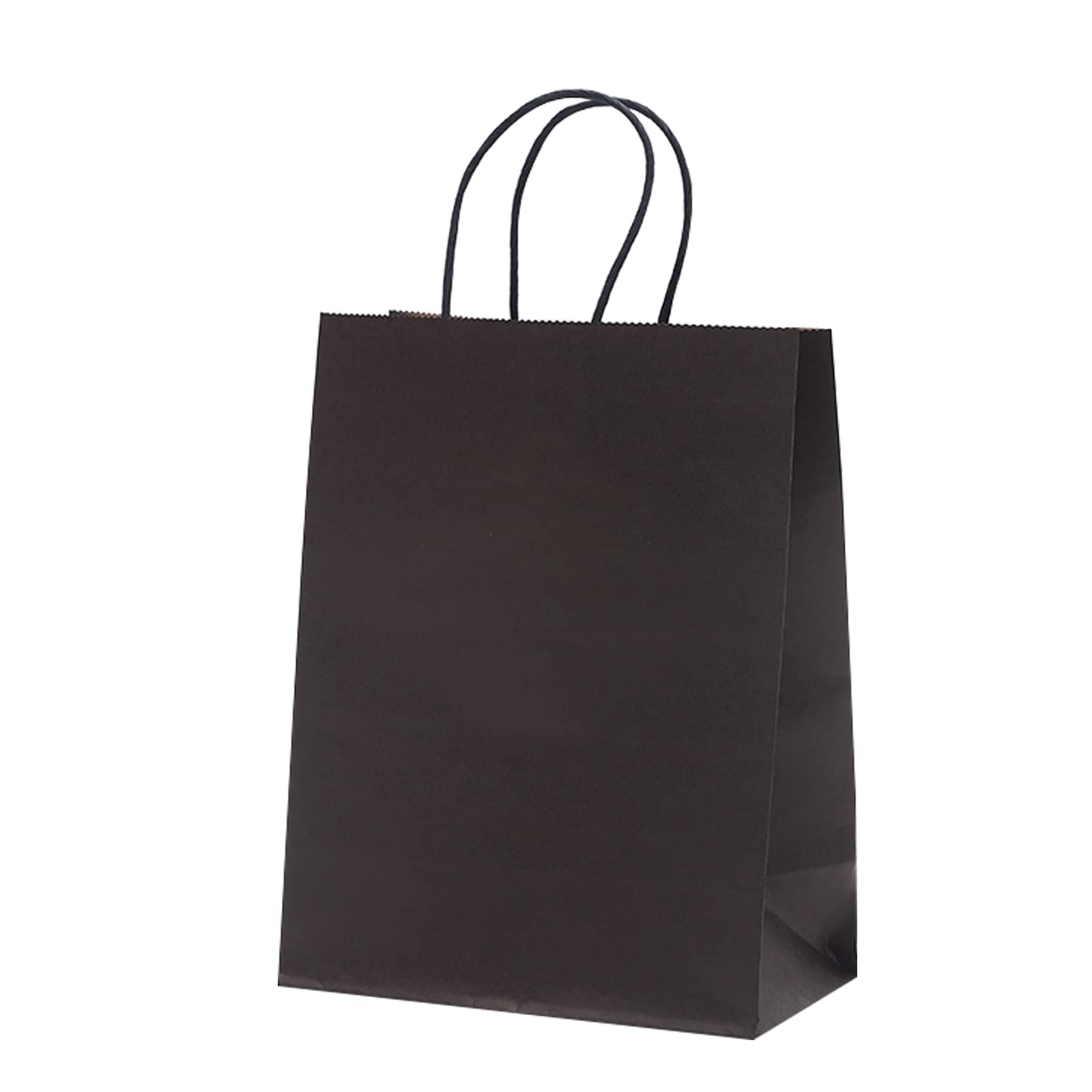 Eco-Friendly Kraft Paper Bags with Handles - 50 Pack (3-6x3x8 Inches) - Perfect for Retail Stores, Grocery Packaging, Takeout Bags, Kids Parties & Holiday Gifts | Sustainable Shopping Bags for Restaurants, Boutiques & Events