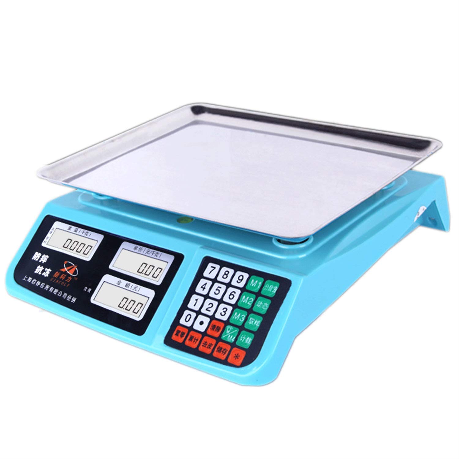 XIANGWEN Digital Kitchen Scale 30kg/1g High Precision, Stainless Steel Weighing Platform with Adjustable Units (1g/2g/5g/10g), Large LCD Display for Easy Reading - Perfect for Cooking, Baking, Jewelry Making & Postal Weighing