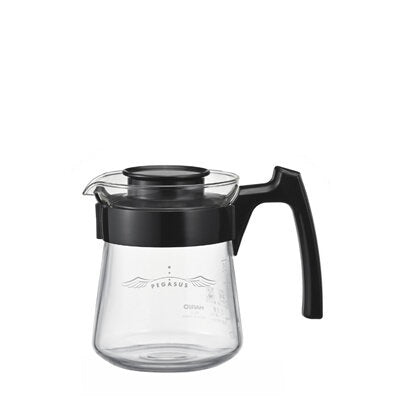 Hario Pegasus Glass Coffee Server with Handle - Durable & Heat-Resistant for Pour Over, French Press, and Cold Brew Coffee Making at Home or Cafe