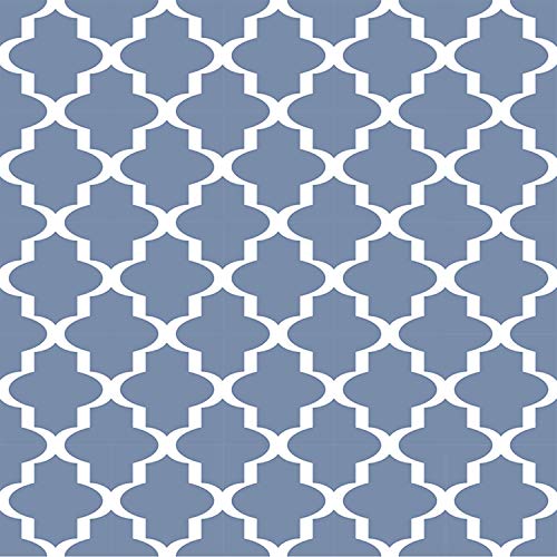 White on Blue Pattern