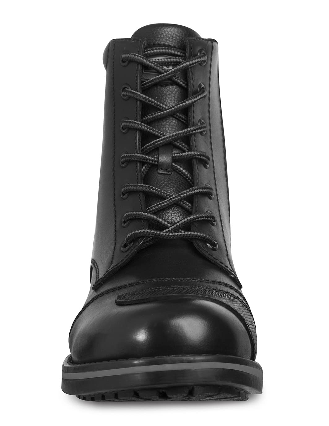 WORKLAND 89729 Men's Motorcycle Boots - Leather Biker Boots with Zipper Closure & Ankle Support for Touring - Durable Riding Shoes for Men - Perfect for Long-Distance Motorcycle Trips & Urban Commuting