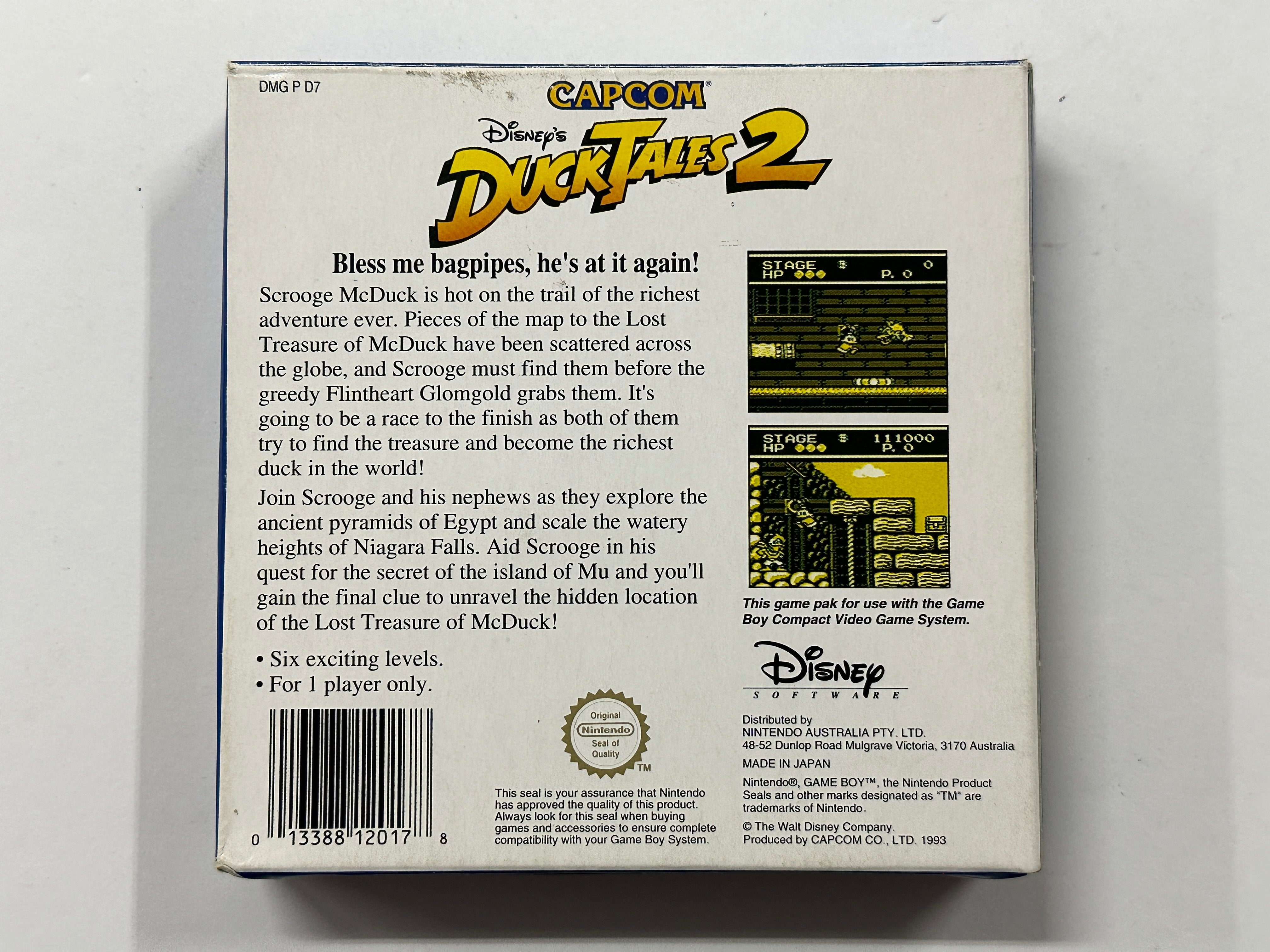 DuckTales 2 Complete in Box - Nintendo NES Game Cartridge with Manual & Box - Perfect for Retro Gaming Collectors & Disney Fans - Great for Gift Giving, Game Nights & Nostalgic Playthroughs
