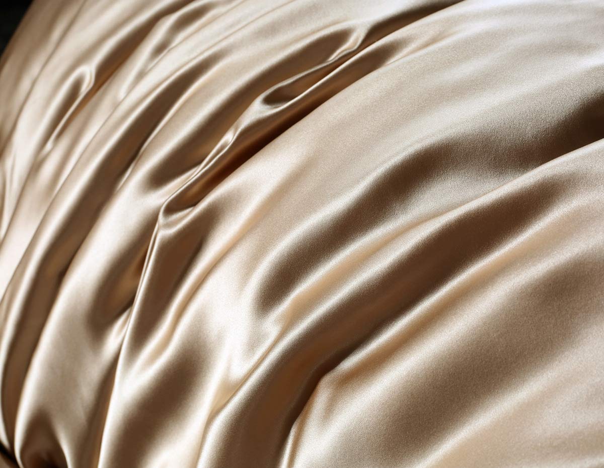 Orose 25 Momme Silk Bed Sheets Set - Heavy Thick Luxury Bedding for California King Size Bed - Classic Style Soft Satin Sheets for Better Sleep (Bright Coffee) | Perfect for Master Bedroom, Hotel Luxury, and Gift Giving