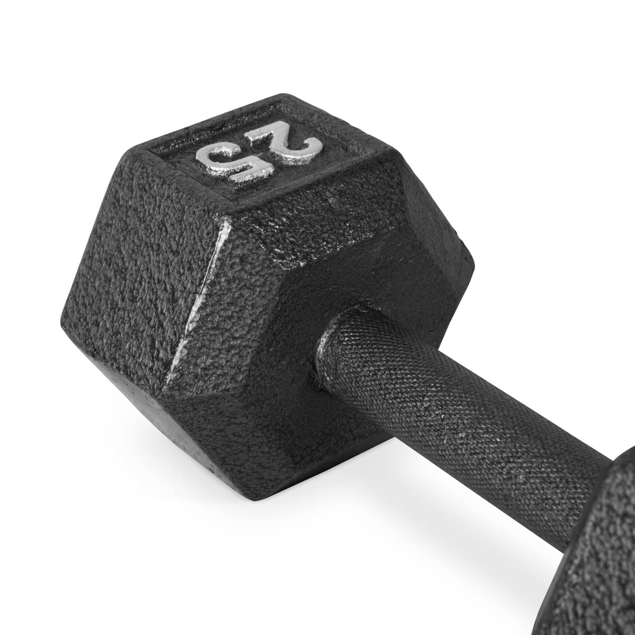 WF Athletic Supply 5-25 Lb Cast Iron Dumbbells Set with A-Frame Storage Rack - Solid Gray/Black Hexagon Free Weights for Weightlifting, Strength Training & Home Gym | Durable Fitness Equipment for Men & Women | Perfect for Garage, Basement & Home Workouts