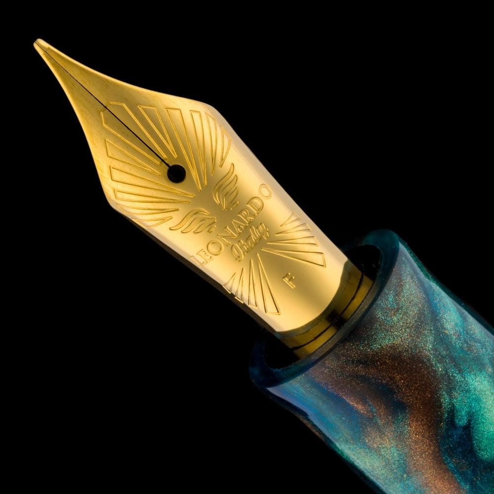 Leonardo × @micahfinds Revival Copper Patina Fountain Pen - Elegant Writing Instrument for Calligraphy, Journaling & Gift Giving