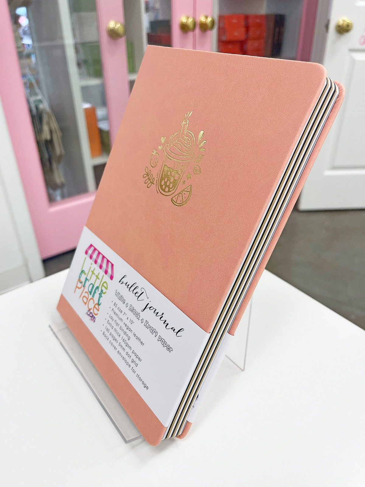 Boba Love B5 Dot Grid Notebook - Premium Bullet Journal for Planning, Sketching & Note Taking - Perfect for Students, Artists & Office Use