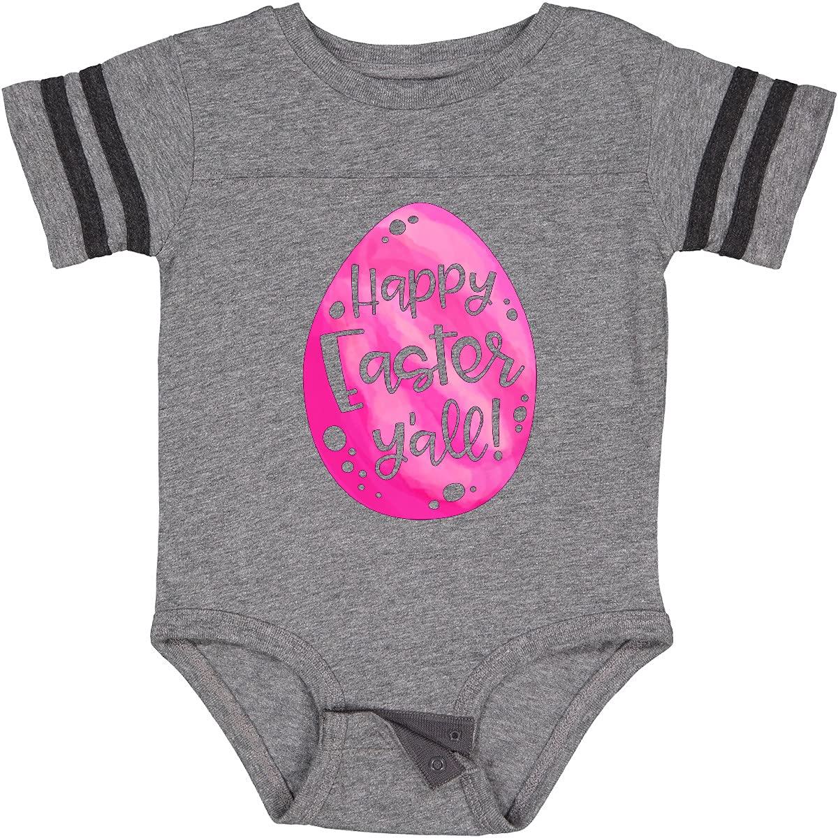 Inktastic Happy Easter Y'all Pink Easter Egg Baby Bodysuit - Cute Easter Outfit for Infants & Toddlers - Perfect for Easter Photos, Family Gatherings & Spring Celebrations