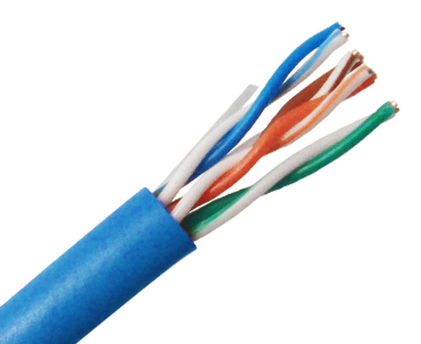 Bulk CAT5E UTP Ethernet Cable 500FT - Solid Copper, 24 AWG, CM Rated for High-Speed Networking - Perfect for Office, Home & Data Center Installations