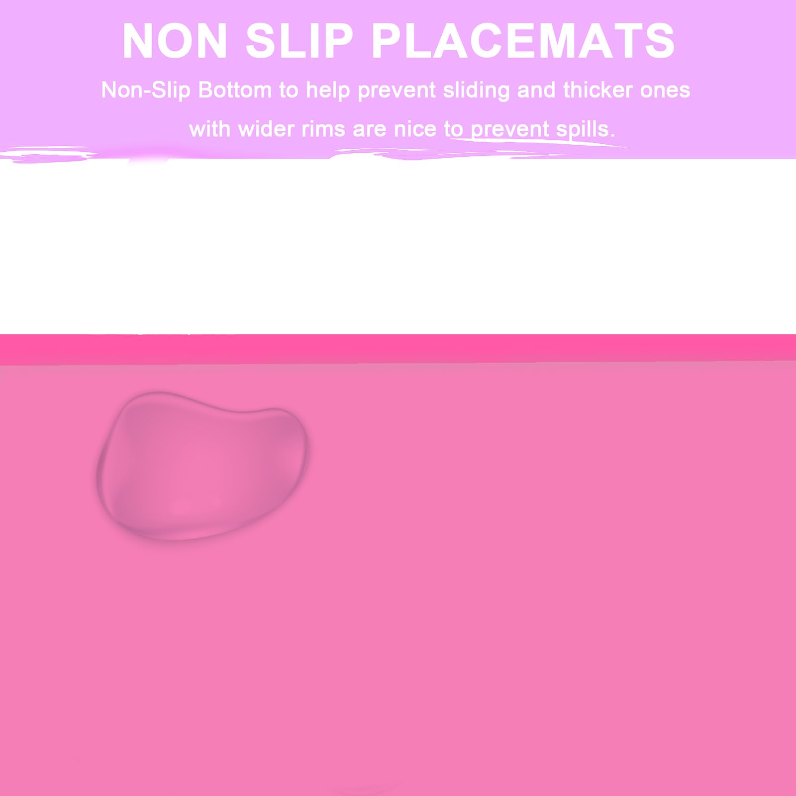 Non-Slip Silicone Placemats for Kids & Toddlers - Heat Resistant, Washable Baby Dining Mats (3 Pack) - Perfect for High Chairs, Restaurant Tables & Mess-Free Mealtime