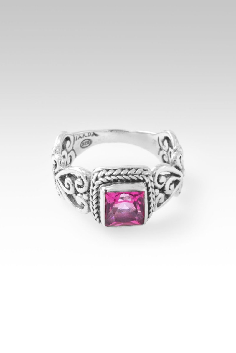 Faithful Devotion Ring in Genuine Pink Mystic Topaz - Perfect for Anniversaries, Engagements & Romantic Gift Giving