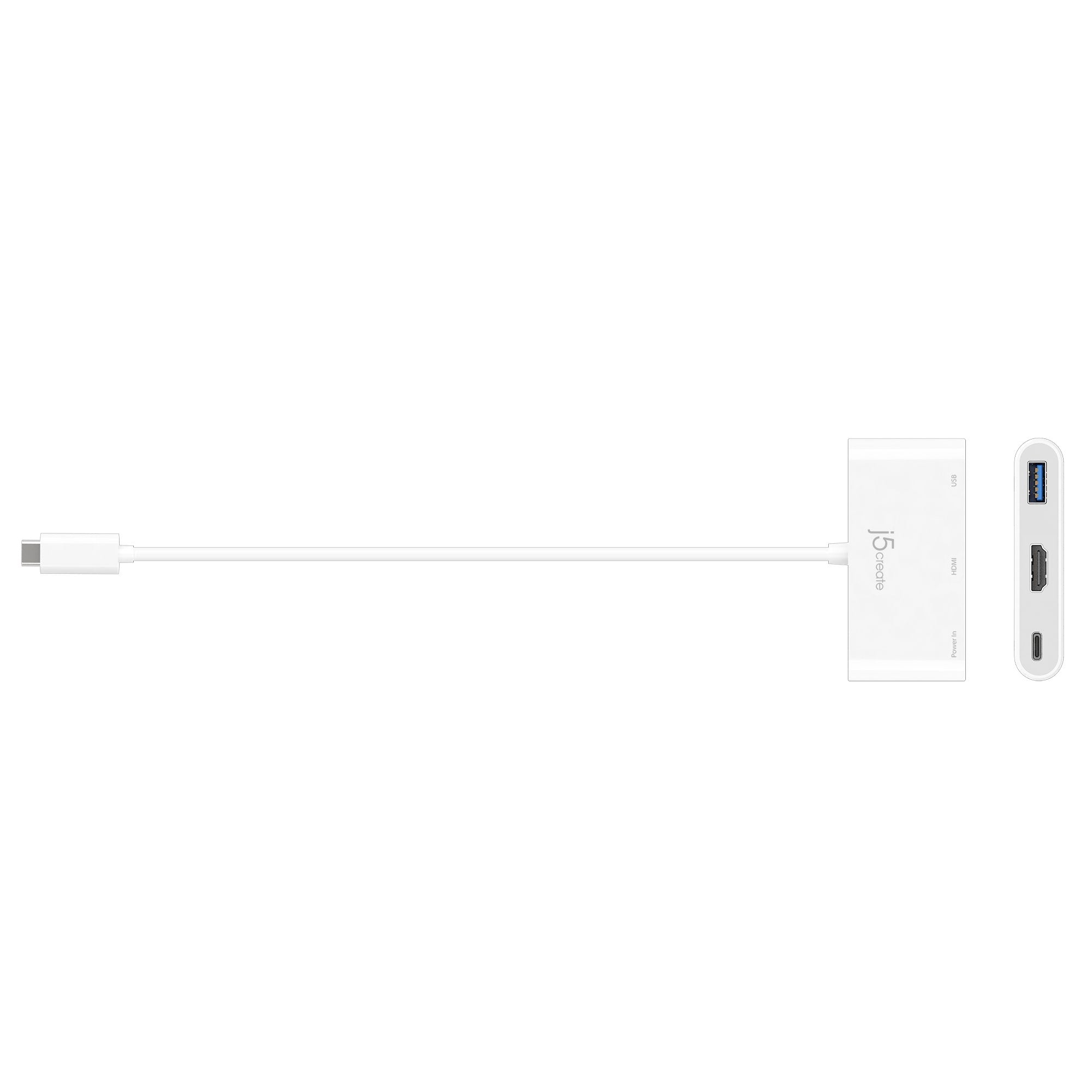 USB C to HDMI Adapter with USB 3.0 Port & 100W Power Delivery - 4K Video Output for MacBook Pro, iPad Pro, Dell XPS, Galaxy S21 - Perfect for Home Office, Online Classes & Business Presentations