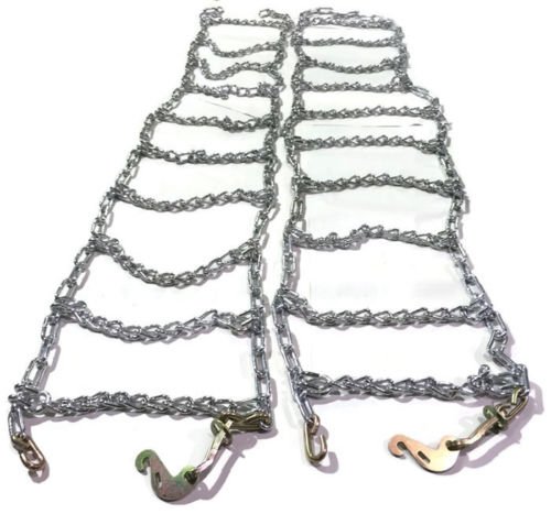Peerless 10-16.5 Skid Steer Uni-Loader Snow Tire Chains - Heavy Duty Twist Link Design for Winter Traction | Ideal for Snow Removal & Construction Sites