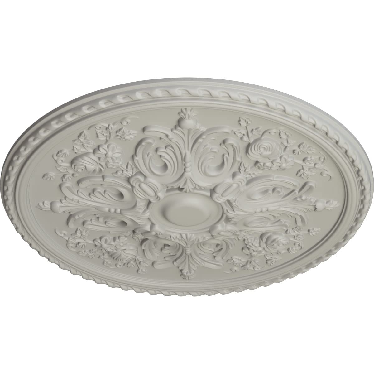 Ekena Millwork CM32BRPCF Hand-Painted Bradford Ceiling Medallion - 32 5/8
