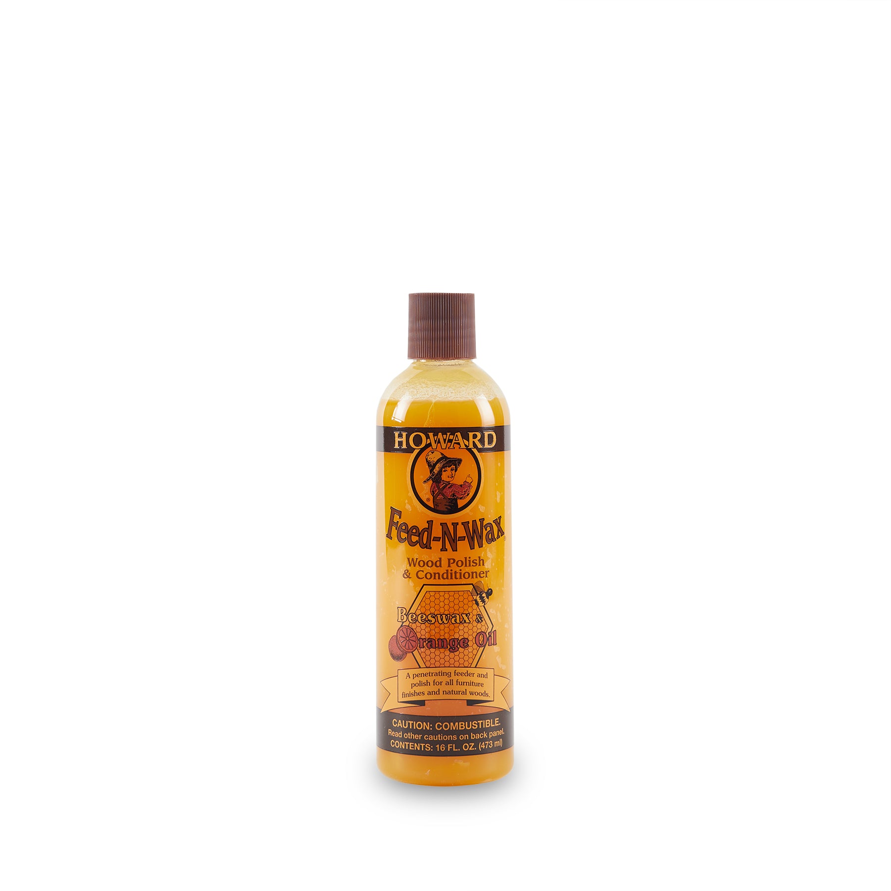 Feed N Wax Wood Polish & Conditioner - Natural Beeswax & Orange Oil Formula for Furniture, Floors & Cutting Boards - Restores Shine & Protects Wood Surfaces - Ideal for Home, Kitchen & DIY Woodworking Projects