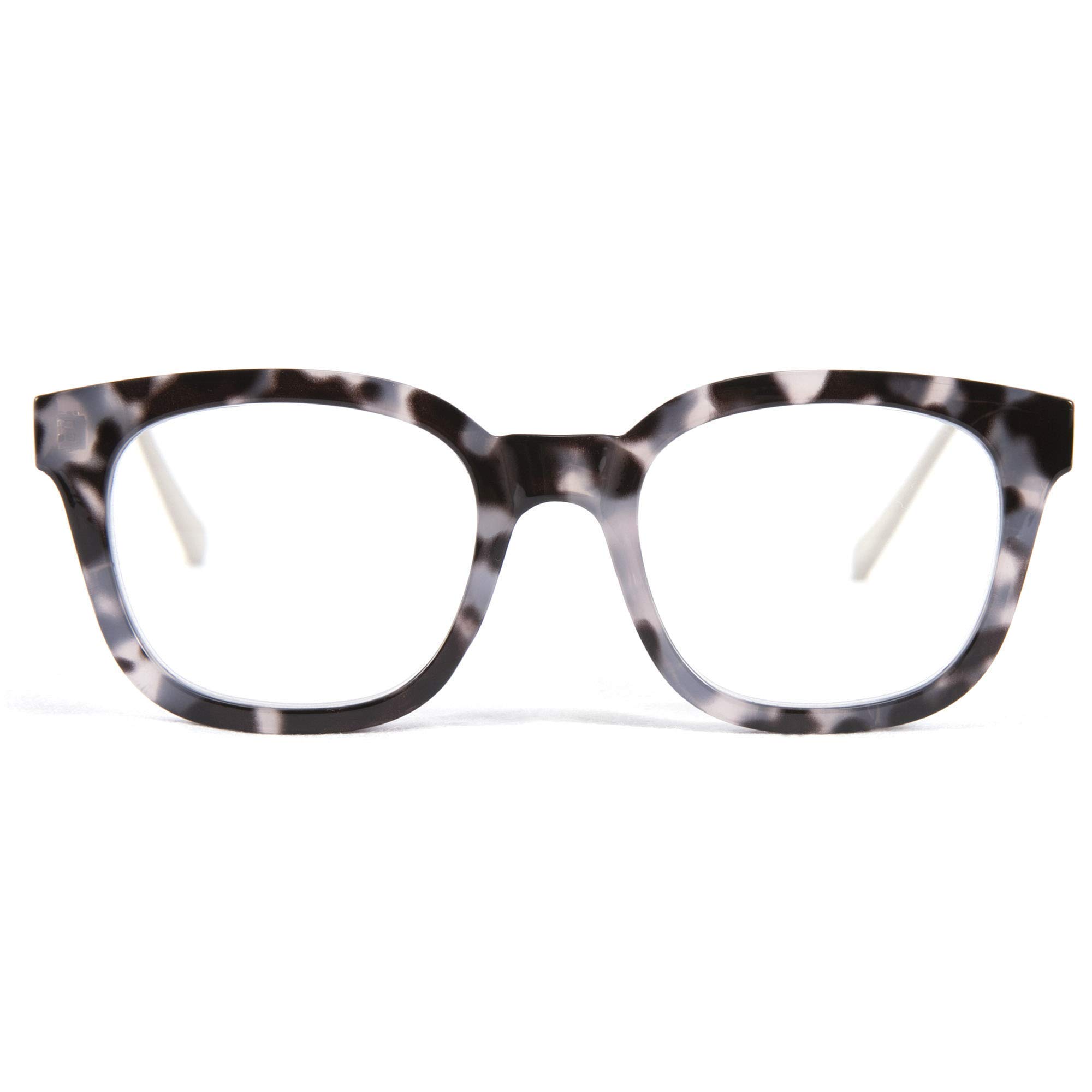 FEISEDY Blue Light Blocking Reading Glasses for Women & Men - Classic Square Frame Computer Glasses with Anti-Reflective Lenses (B2648) - Perfect for Office Work, Screen Time & Night Reading
