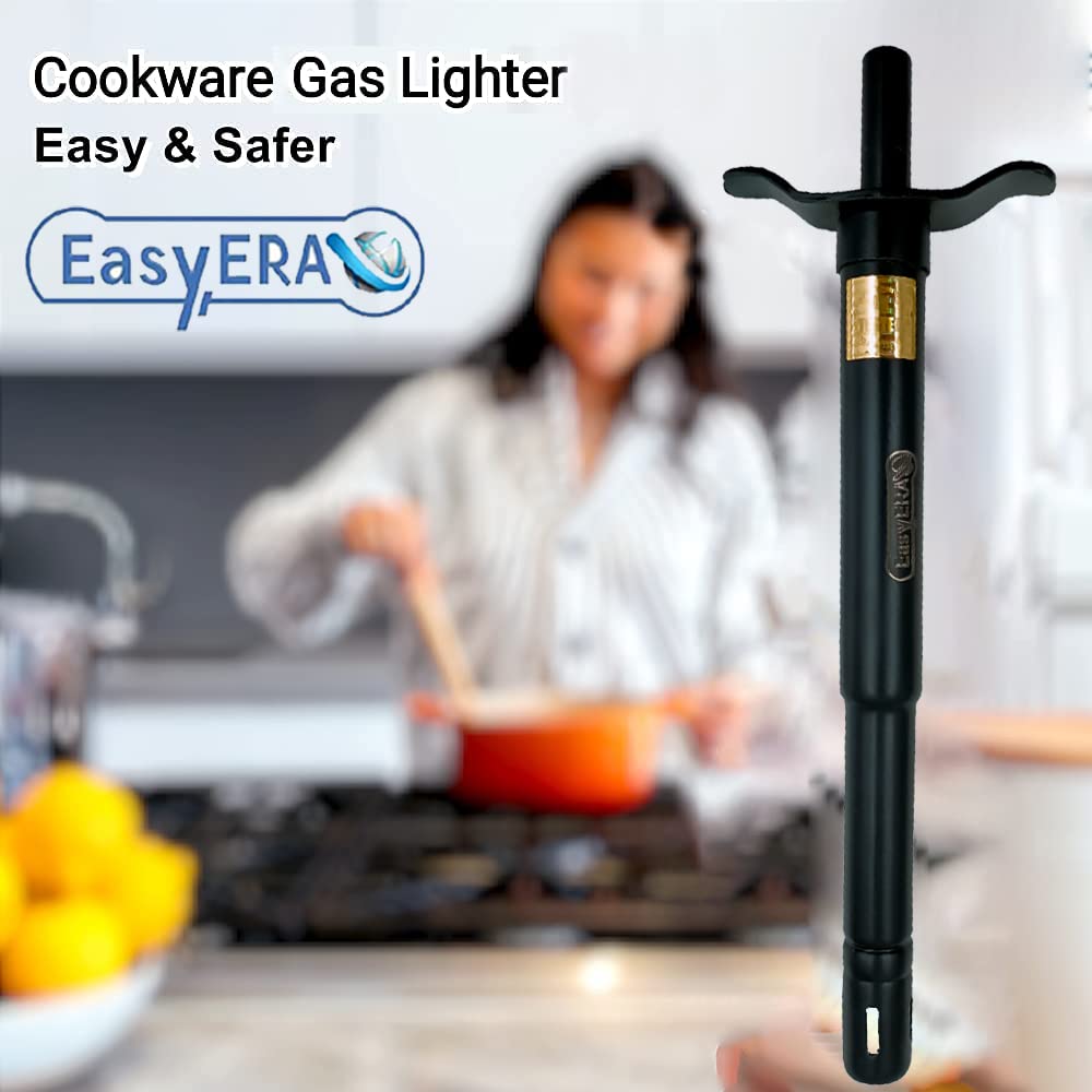 Everstar Steel Gas Lighter 2-Pack - Durable Kitchen Flame Lighter for Cooking & Grilling