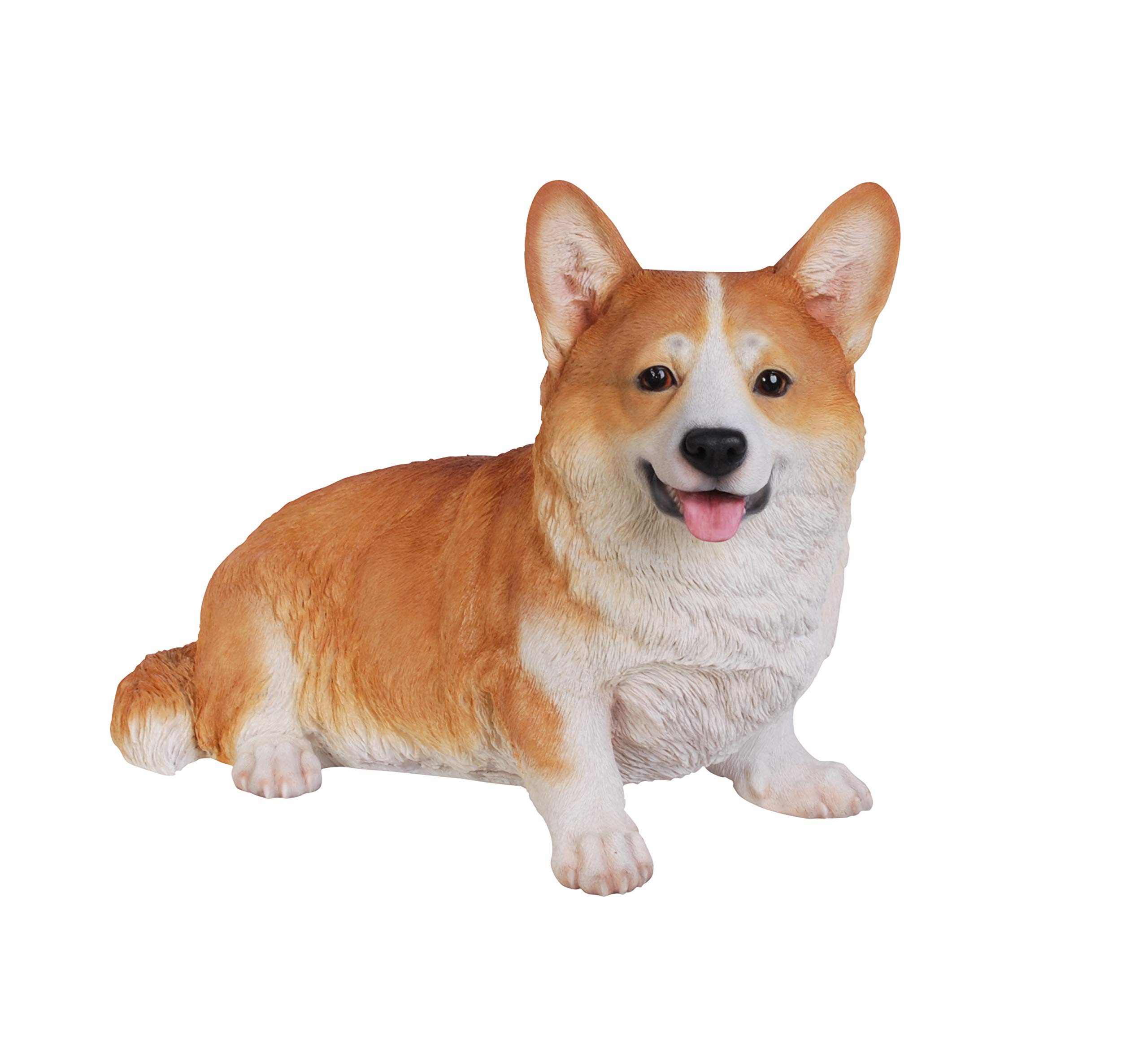 Realistic Welsh Corgi Dog Resin Figurine - 18.8