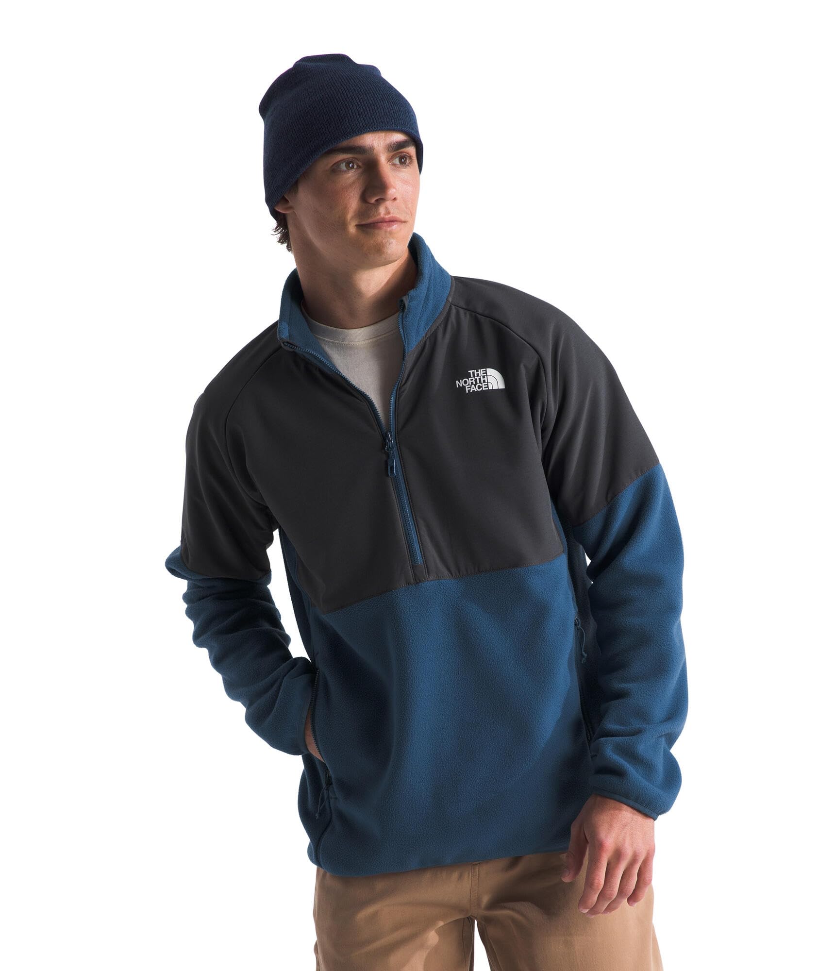 The North Face Men's Glacier Heavyweight 1/2 Zip Fleece Pullover - Warm Winter Layering for Hiking, Camping & Outdoor Activities