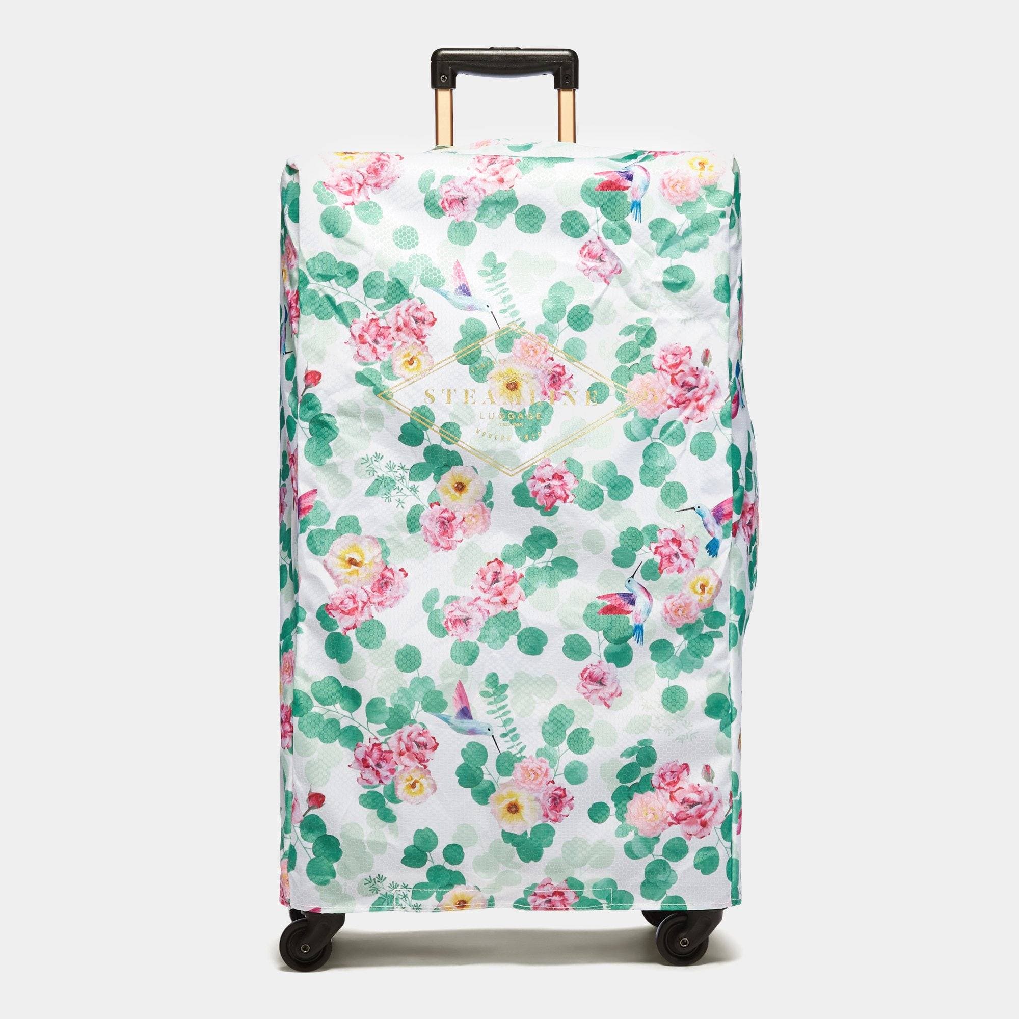 Floral Protective Cover for Luggage Spinner Wheels - Durable Travel Suitcase Wheel Guard for Smooth Rolling & Damage Prevention - Perfect for Airports, Hotels & Business Trips