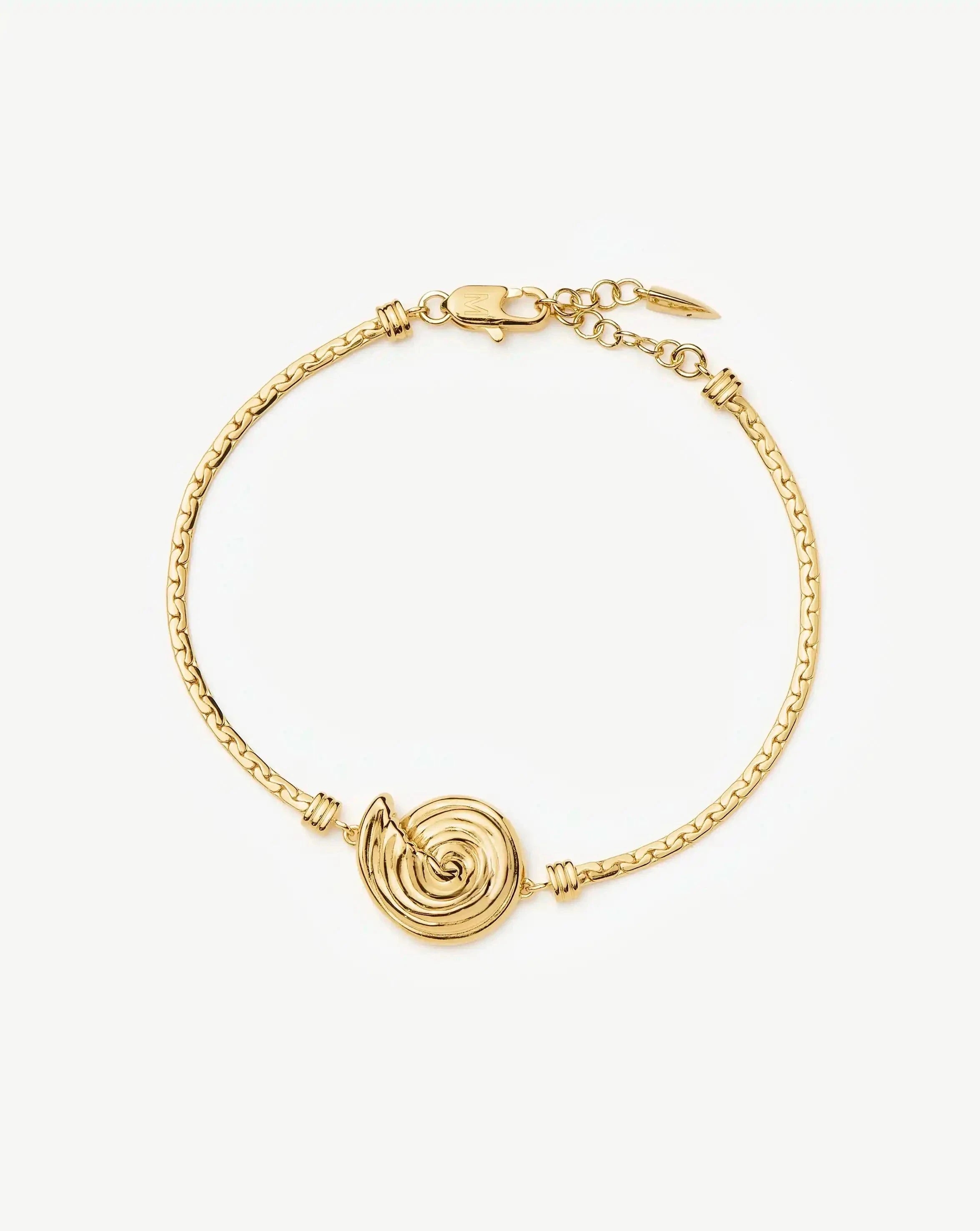 18k Gold Plated Spiral Cobra Chain Bracelet for Women - Trendy Boho Chic Jewelry for Casual Wear & Special Occasions