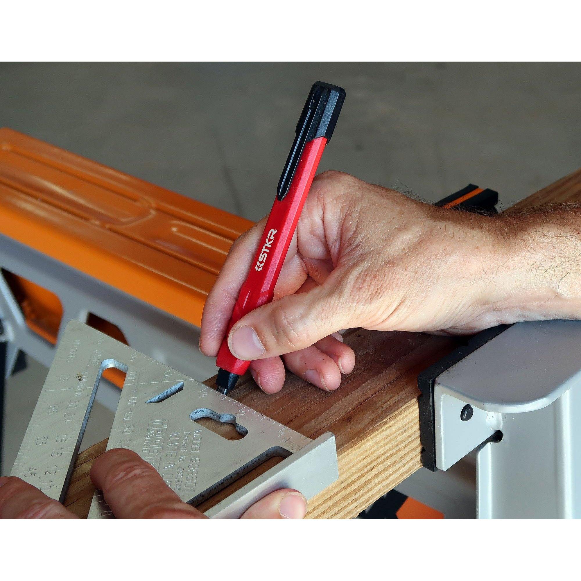 5-Pack Mechanical Carpenter Pencils - Durable Woodworking & Construction Pencils for Professionals - Perfect for Marking, Measuring & DIY Projects