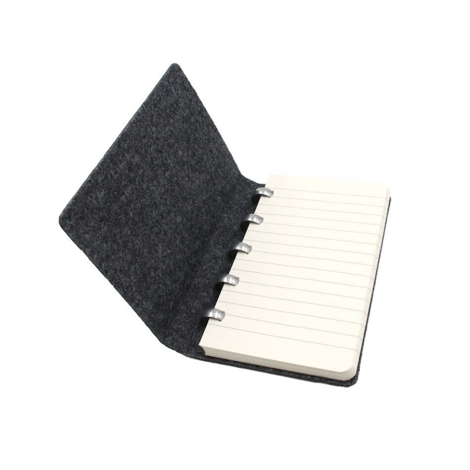 Atoma Alain Berteau Premium Felt Notebook - 77 x 140mm Refillable Planner for Journaling, Sketching & Note Taking - Perfect for Office, School & Travel Organization