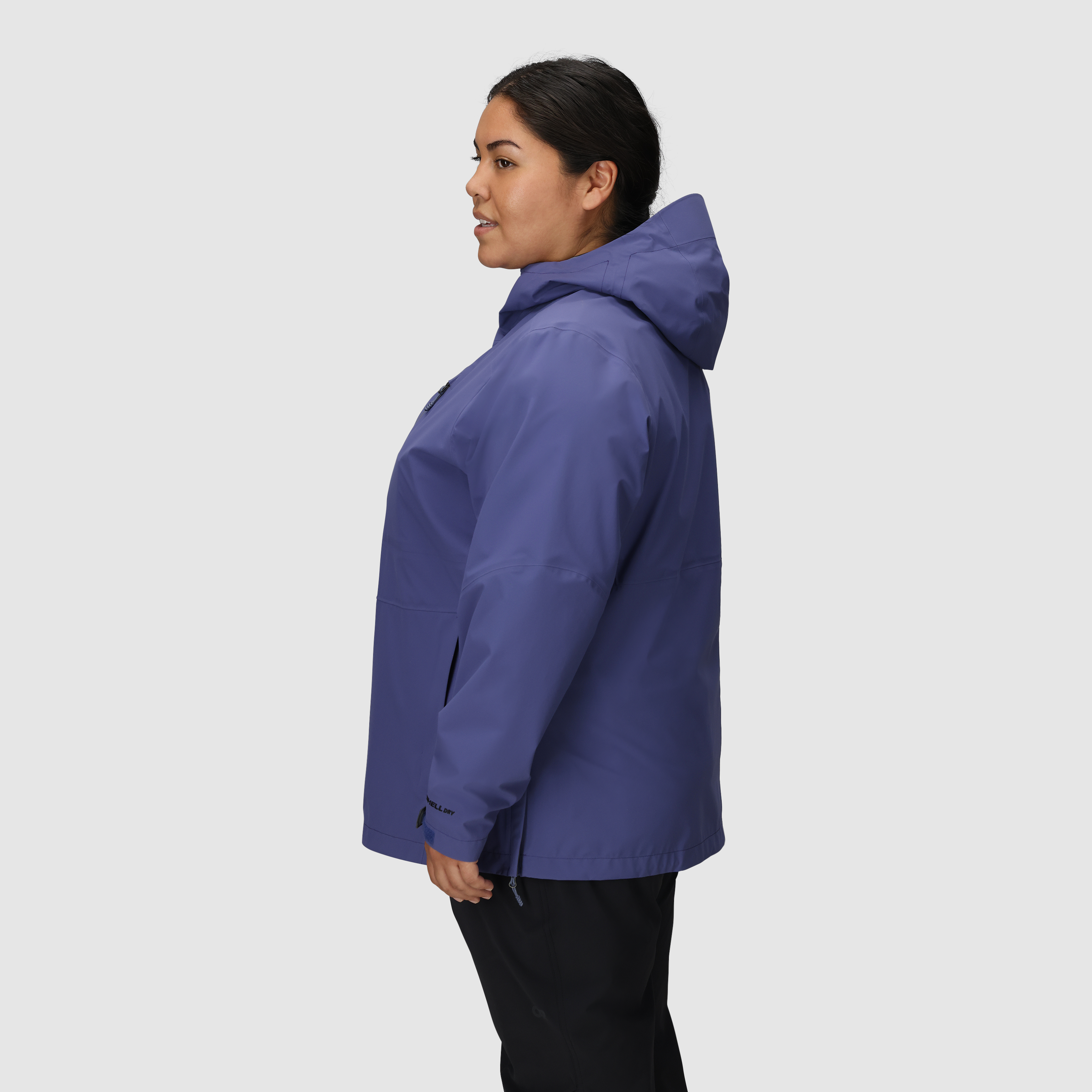 Women's Waterproof 3L Rain Jacket - Lightweight Windproof Hooded Raincoat for Hiking, Camping & Outdoor Activities | Plus Size