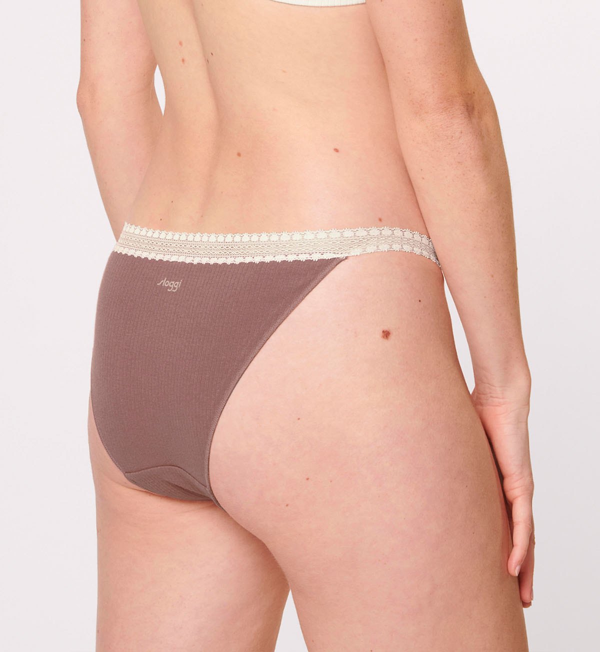 SLOGGI GO RIBBED TANGA Underwear Twin Pack - Comfortable Cotton Women's Panties for Everyday Wear & Lounge