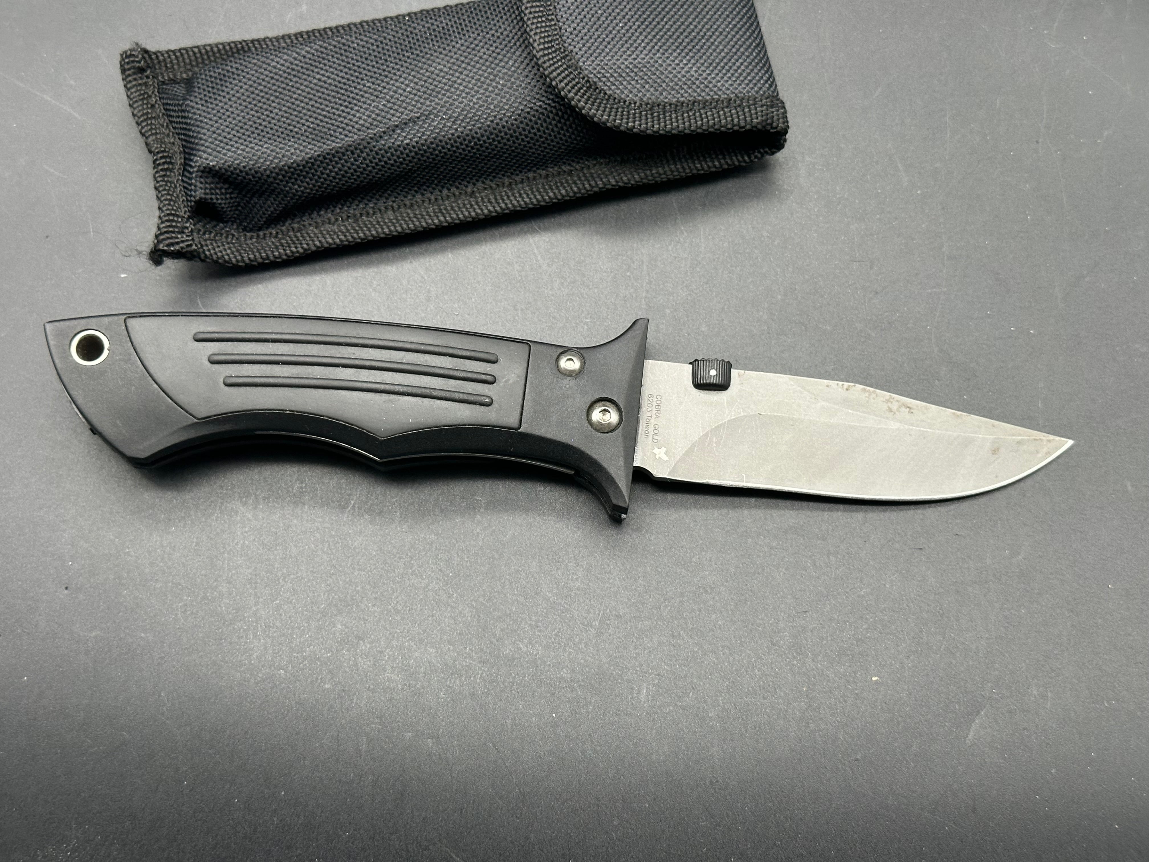 CRKT Hammond Cobra Gold Folding Knife - EDC Pocket Knife with Razor-Sharp Blade for Outdoor, Camping, Hiking & Survival Gear