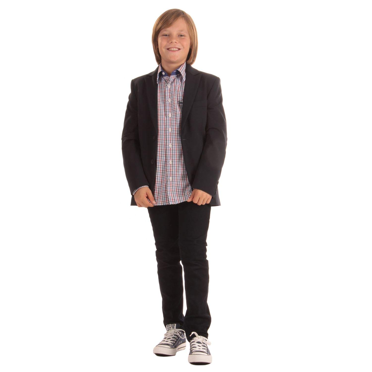 G.O.L. 3541105 Boys' Slim Fit Blazer - Dark Blue Formal Jacket for Kids (170 cm) | Perfect for School, Weddings & Special Occasions