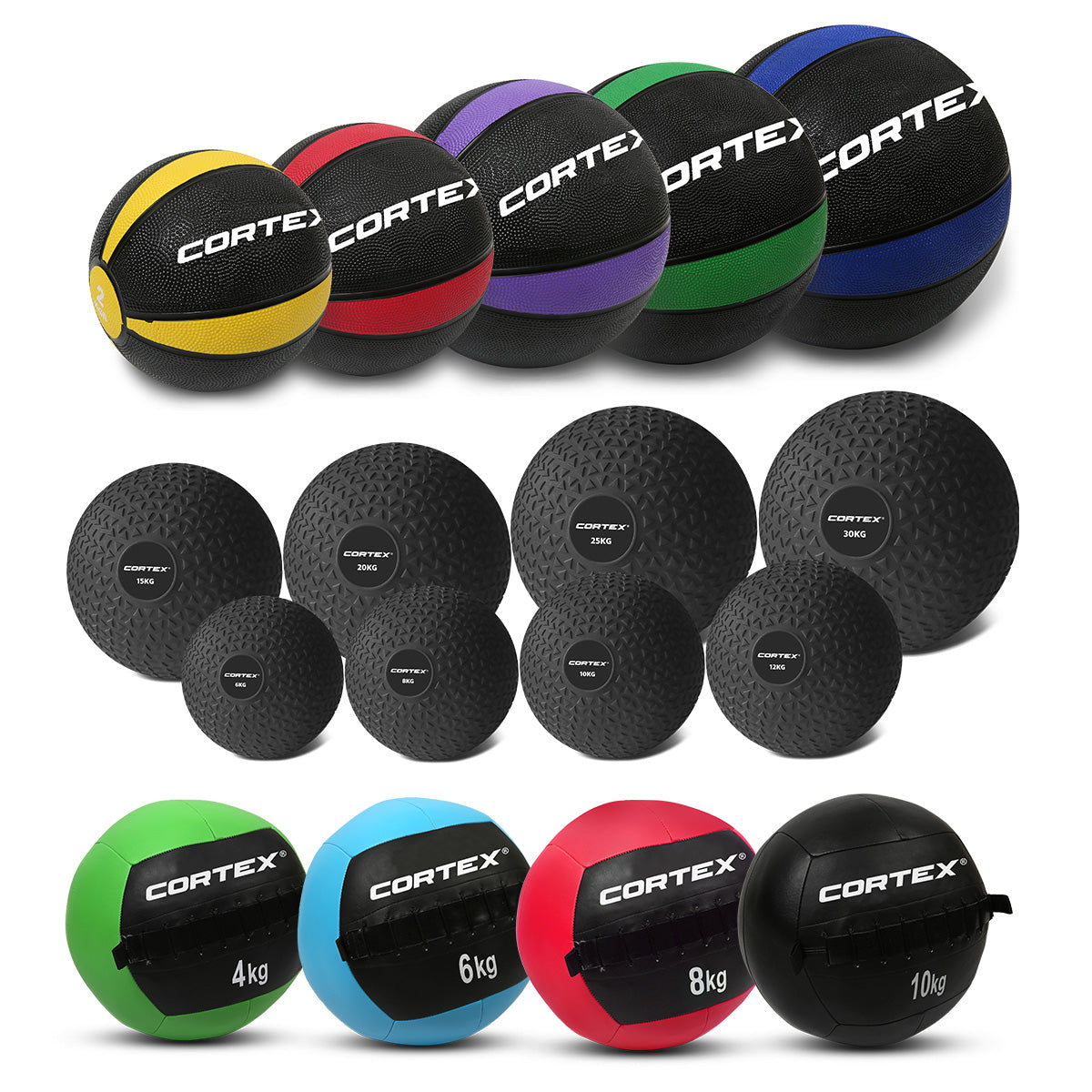 Custom Medicine Ball Set - Build Your Own Slam, Wall Ball & Workout Package for CrossFit, Strength Training & Home Gym Fitness