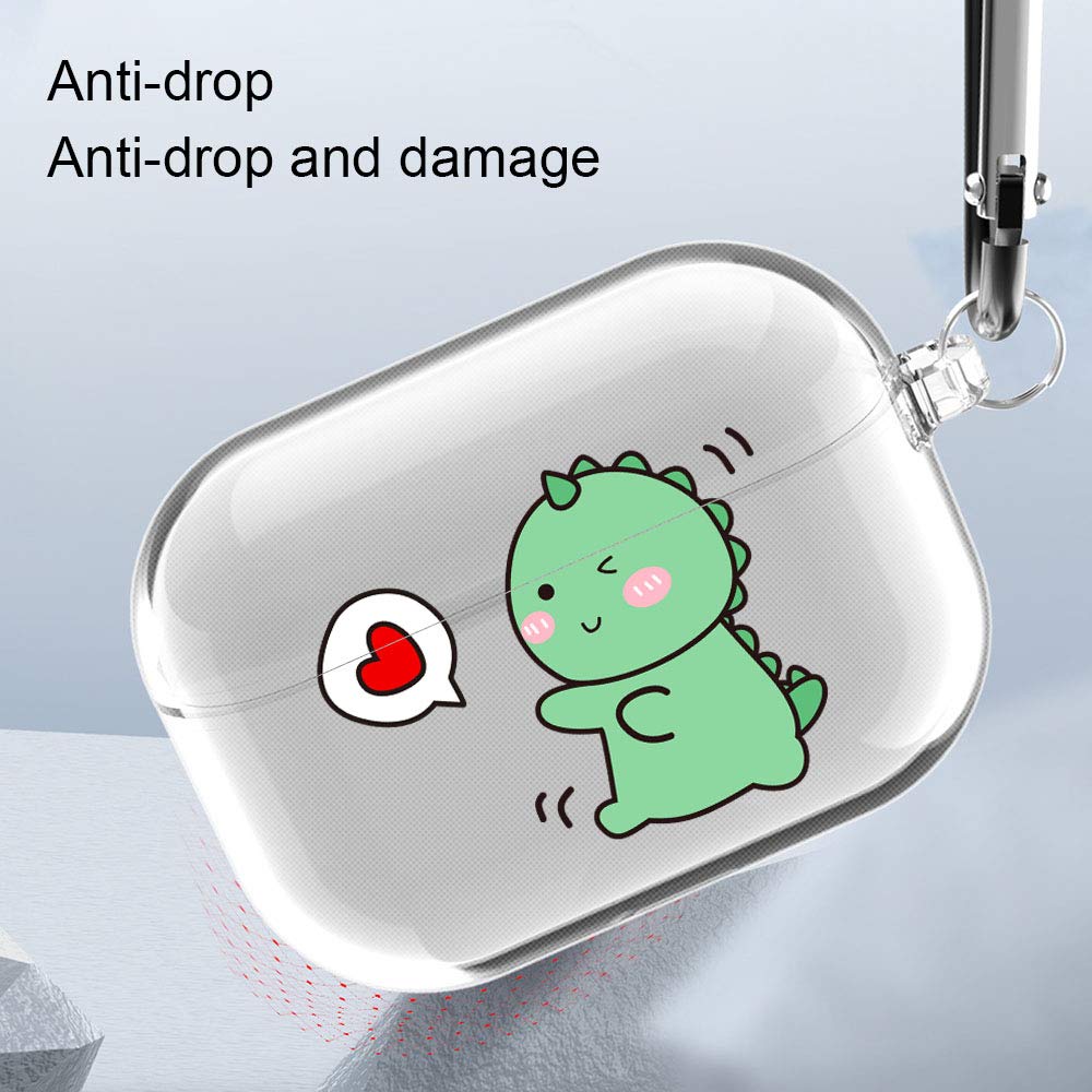 Cute AirPod Pro Case (2019) with Keychain - Protective Cover for Apple AirPods Pro | Travel & Daily Use