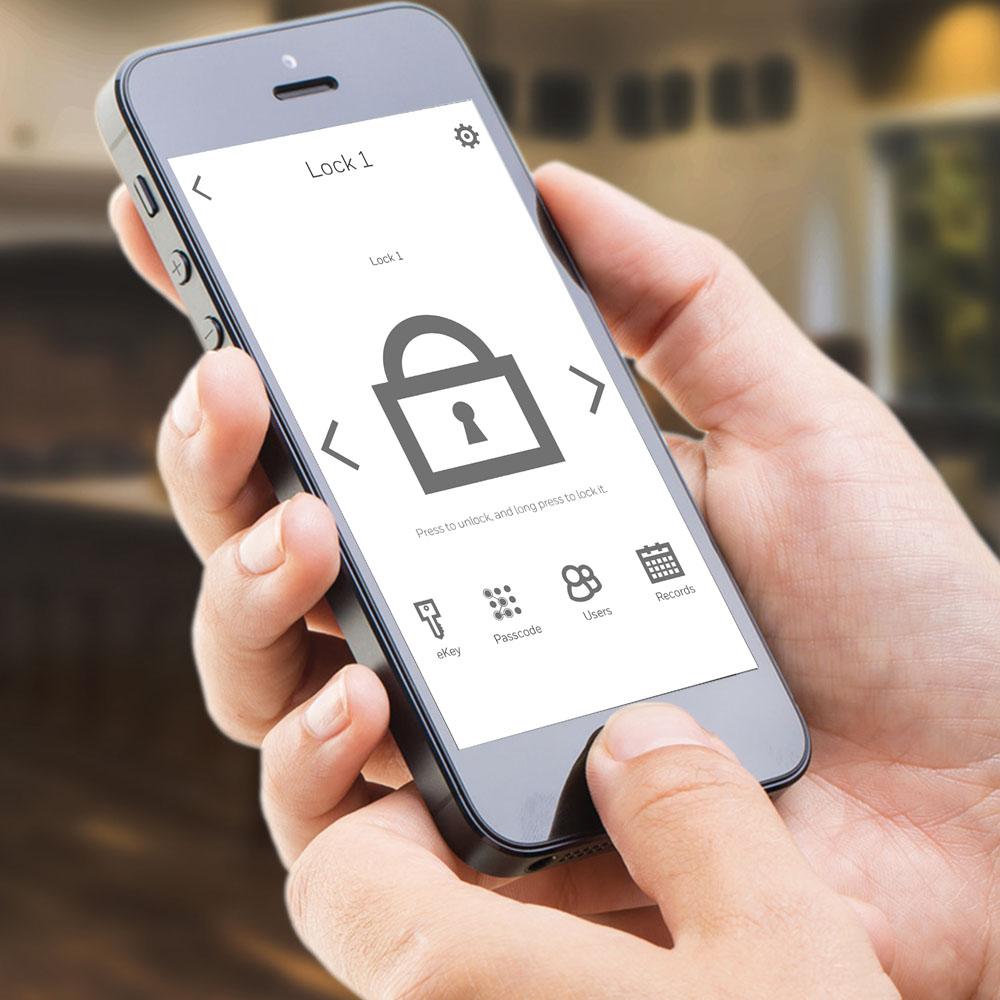 Honeywell 5403 Bluetooth Smart Security Safe Box - Biometric Fingerprint & Digital Keypad Lock for Home, Office, Jewelry & Cash - Wireless App Control for iPhone & Android