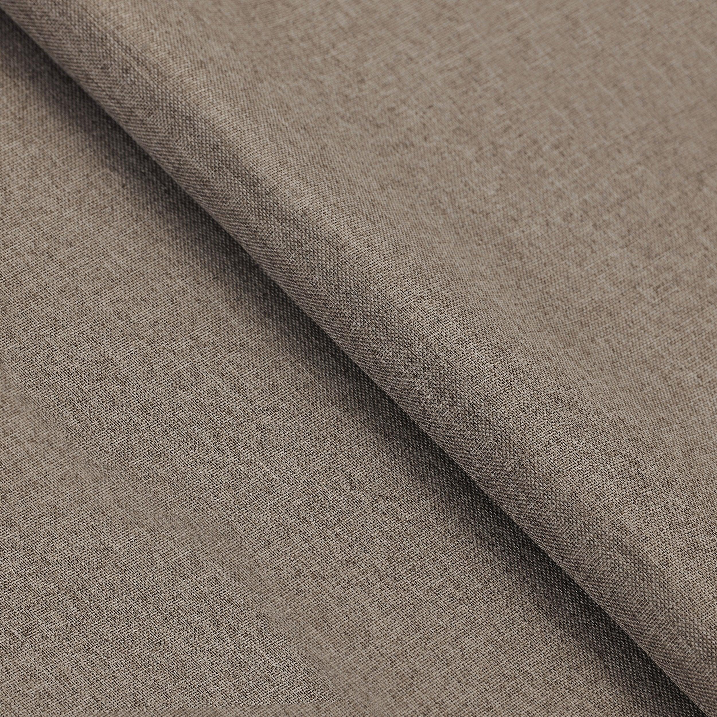 Premium Linen Pattern Blackout Curtains Set - Washable Room Darkening Window Treatments for Bedroom & Living Room - Noise Reducing & Energy Efficient Home Decor