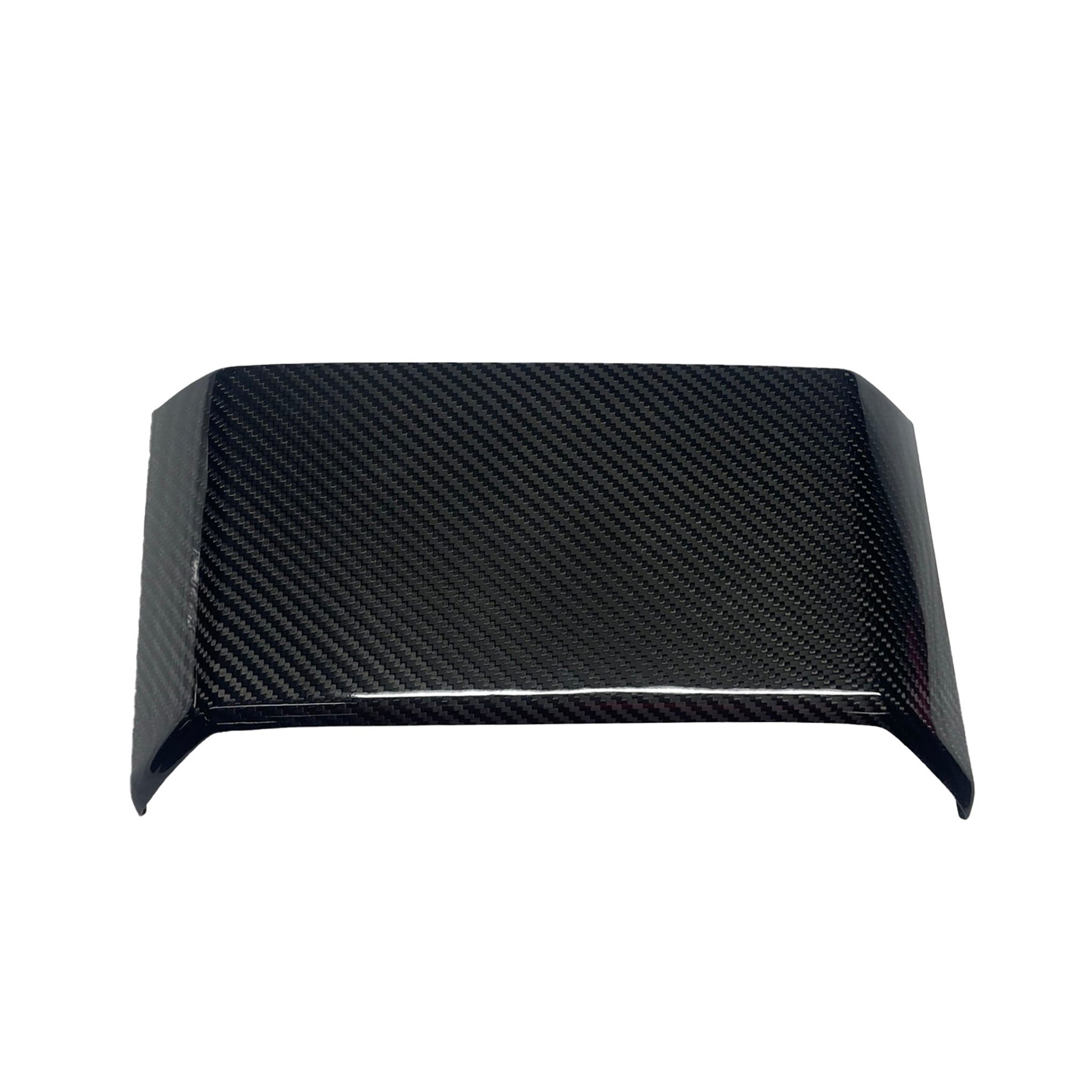 Premium Real Carbon Fiber Armrest Cover & Rear Screen Frame Protector for Tesla Cybertruck (2-Piece Set) - Enhance Interior Style & Protection for Your Electric Truck