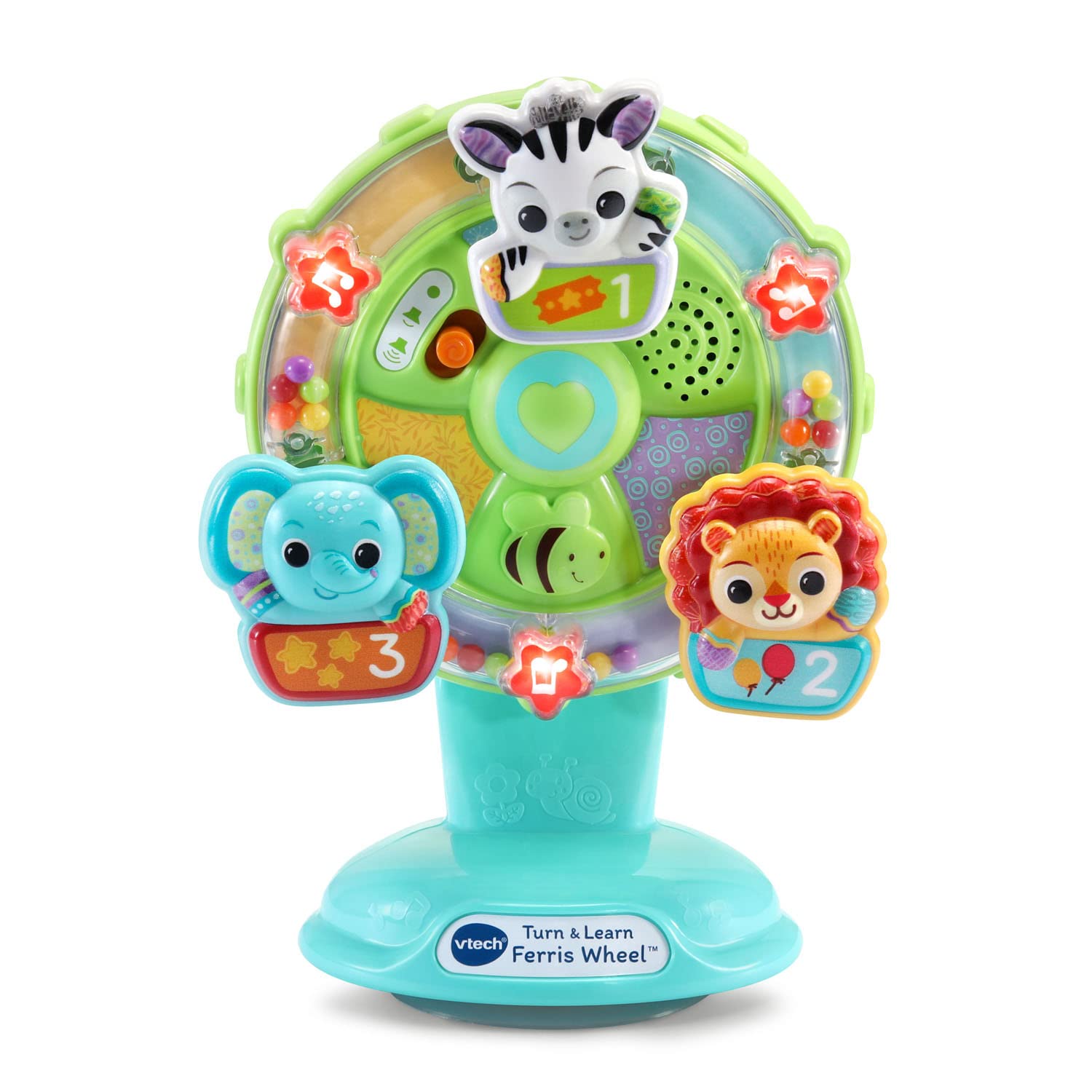 VTech Turn and Learn Ferris Wheel - Interactive Baby Toy with Lights, Sounds & Learning Activities for Toddlers 6-36 Months - Perfect for Early Education & Playtime Fun