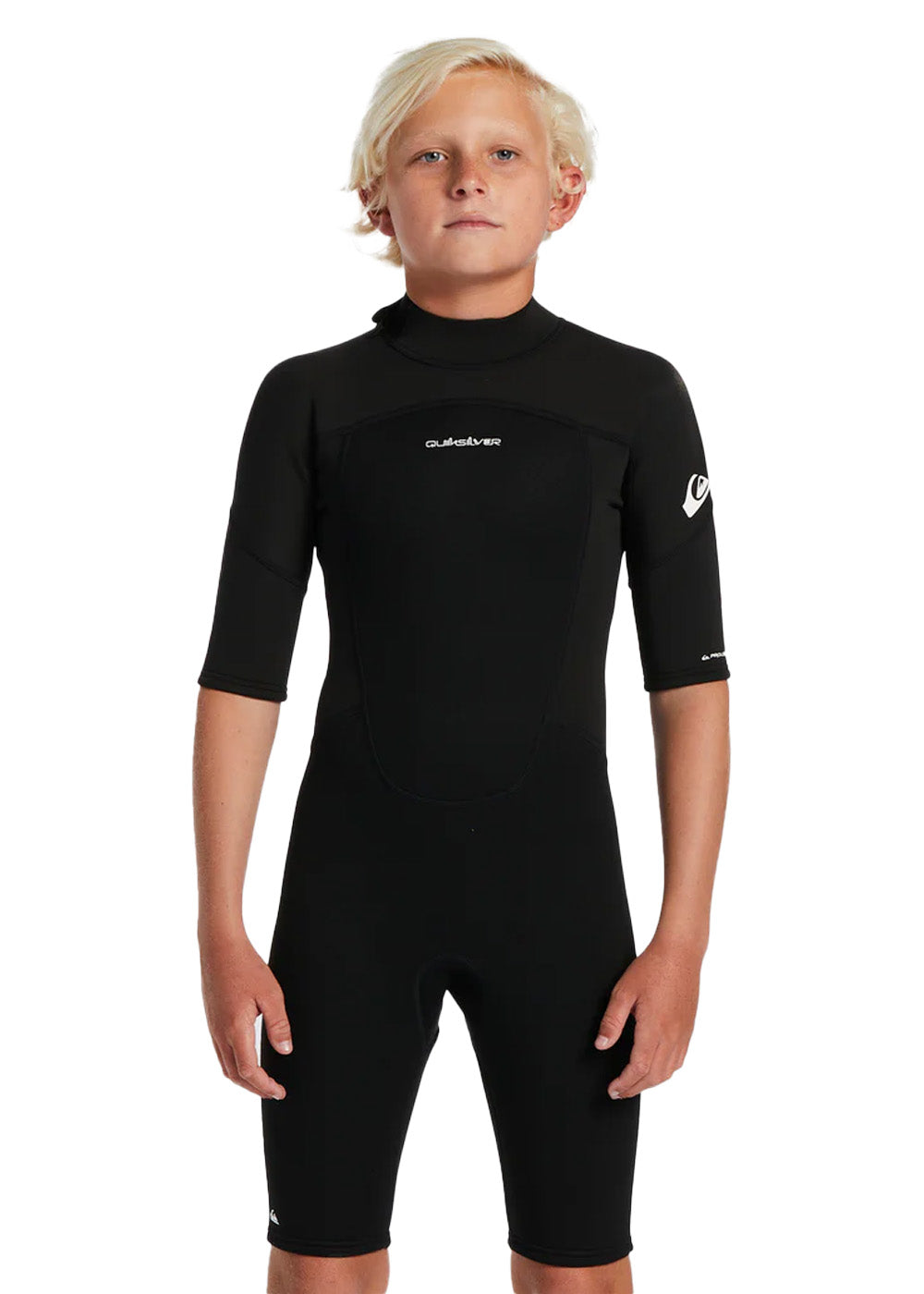 Quiksilver Boys Prologue 2mm FL BZ Spring Suit Wetsuit for Kids - Youth Shorty Wetsuit for Surfing, Swimming & Water Sports | UV Protection & Comfort Fit