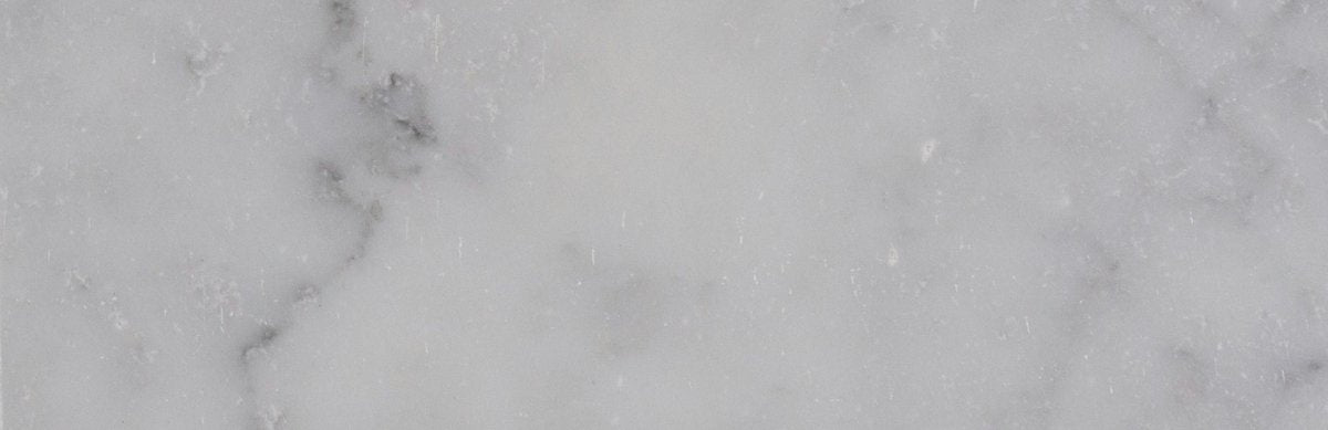 3 X 9 Inch Bianco Carrara White Honed Marble Tile - Premium Natural Stone for Kitchen Backsplash, Bathroom Walls & Flooring