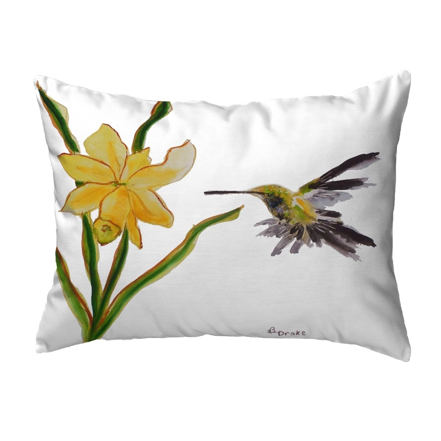 Betsy Drake KS332 Decorative Throw Pillow 11x14 Inches Multi-Color - Perfect for Sofa, Bed, Couch & Home Decor