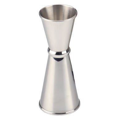 Premium RSVP Double Jigger - 1oz & 2oz Stainless Steel Measuring Cup for Cocktails - Perfect for Bartenders, Home Bars & Mixology Enthusiasts