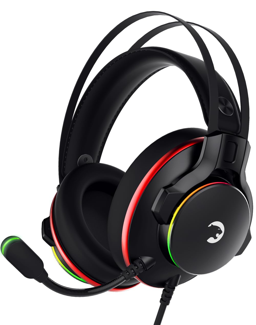 GAMEPOWER Mei 7.1 RGB Gaming Headset with 50MM Drivers & Noise Cancelling Mic - Compatible with PS5, PS4, PC - Perfect for Competitive Gaming & Immersive Audio Experience
