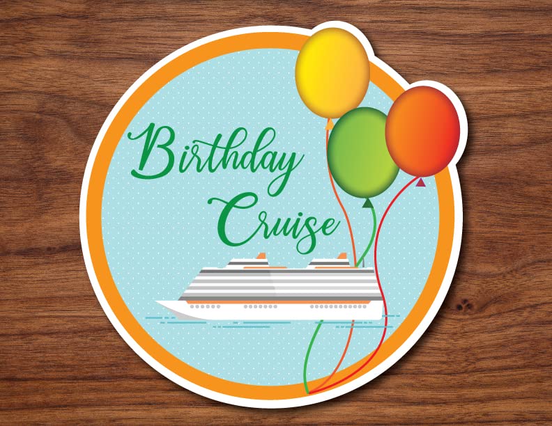 Birthday Cruise Decorations - Cruise Ship & Balloons for Door Decor | Perfect for Cruise Cabin, Stateroom & Party Decorations