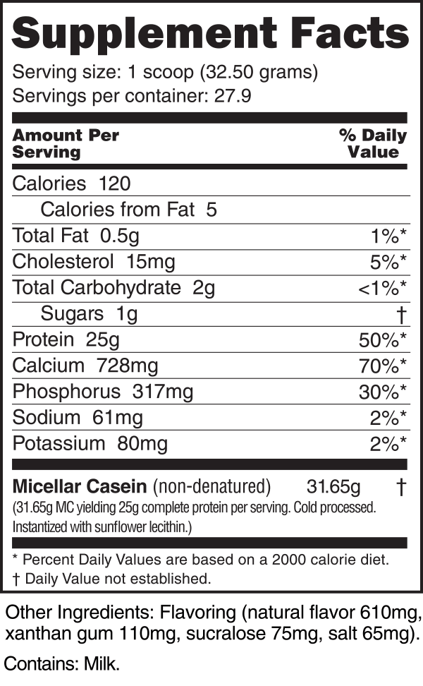 NutraBio Micellar Casein Protein Powder - Slow Digesting Casein for Muscle Recovery & Overnight Growth - Ideal for Post-Workout, Bedtime & Between Meals