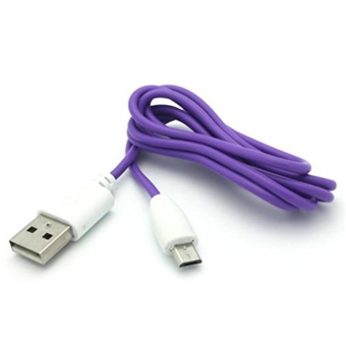 3ft Purple USB Fast Charging Cable - Compatible with Boost Mobile Samsung Galaxy J3 Emerge/J7/J7 Perx - High-Speed Data Sync & Rapid Charging Cord for Phones - Perfect for Home, Office & Travel Use